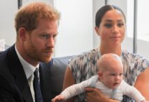 Prinz Harry und Herzogin Meghan mit ihrem Sohn Archie im Jahr 2019.