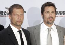 Til Schweiger (l.) und Brad Pitt bei der Berlin-Premiere von "Inglourious Basterds" im Jahr 2009.