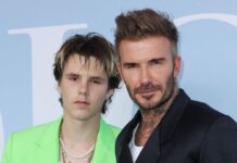 Teilen ihre Leidenschaft für Mode: Cruz Beckham und sein Vater David Beckham im Sommer bei der Dior Fashion Show in Paris.