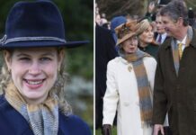 Lady Louise sowie Prinzessin Anne und ihr Ehemann erschienen mit den besonderen Schals zum Gottesdienst.
