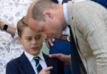 Prinz George mit seinem Vater Prinz William.