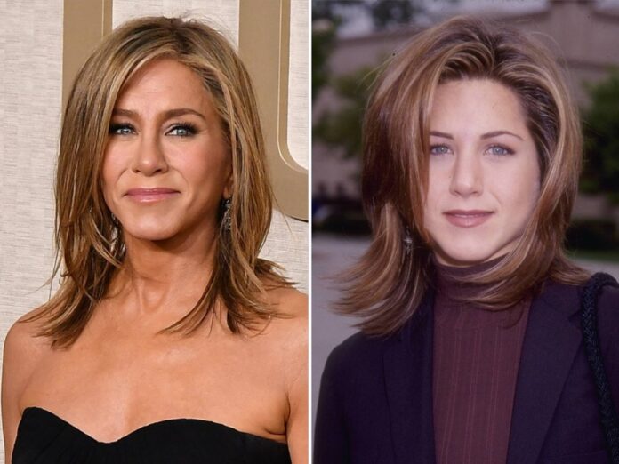 Damals und heute: Zwischen diesen beiden Bildern von Jennifer Aniston liegen fast 30 Jahre.