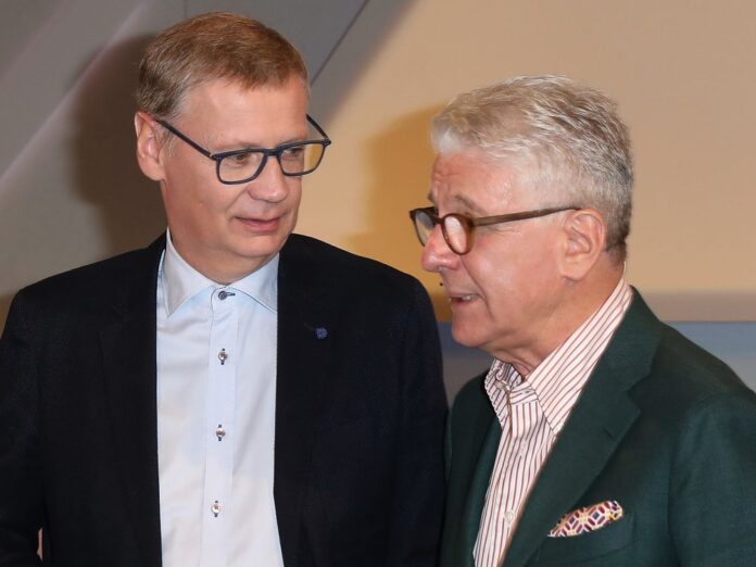 Günther Jauch und Marcel Reif (r.) sind seit vielen Jahren gut befreundet.
