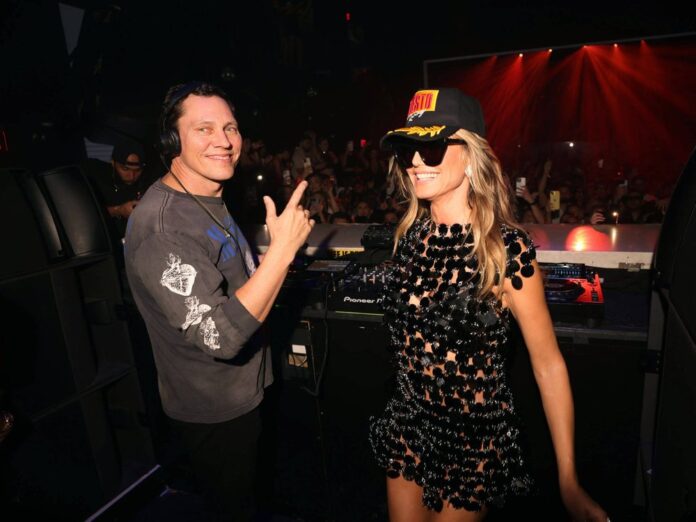 Tiësto und Heidi Klum feiern in Miami.