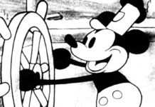 Micky Mouse im Zeichentrickfilm "Steamboat Willie" aus dem Jahr 1928.