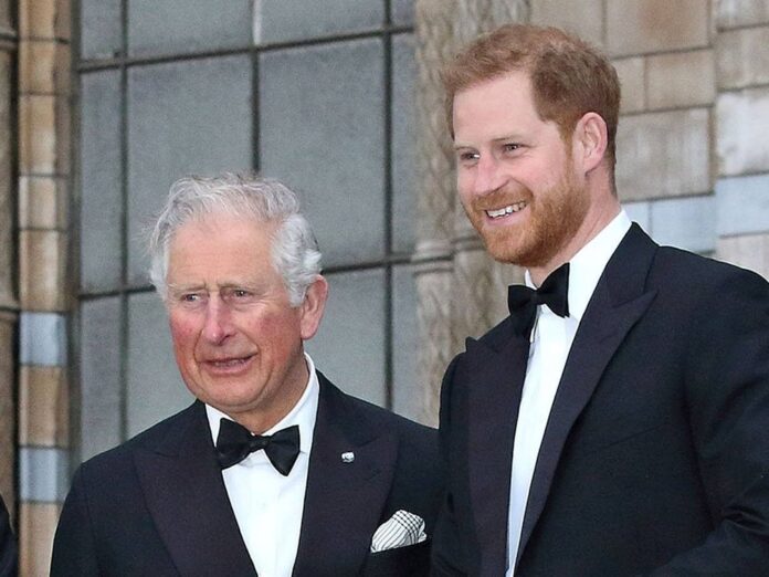 Wird König Charles III. (l.) einen Anruf von seinem Sohn Prinz Harry erhalten?