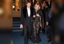 Kate Moss und ihr langjähriger Partner Nikolai von Bismarck in Paris.