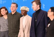 Lupita Nyong'o in der Mitte mit ihren Jury-Kollegen bei der Berlinale.