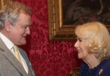 "Downton Abbey"-Earl trifft Königin: Hugh Bonneville und Camilla unterhielten sich angeregt.