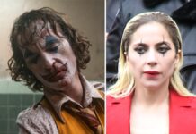 Joaquin Phoenix und Lady Gaga in ihren Rollen Joker und Harley Quinn.