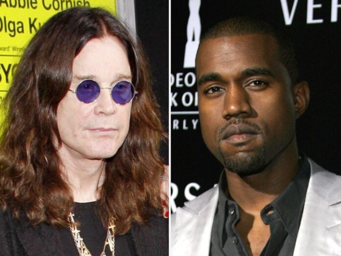 Sind sich gerade alles andere als grün: Ozzy Osbourne (li.) und Kanye West.