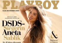 "DSDS"-Gewinnerin Aneta Sablik auf dem Cover des "Playboy"-Magazins für April 2024.