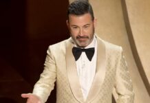 Der ehemalige US-Präsident Donald Trump lieferte Moderator Jimmy Kimmel eine willkommene Steilvorlage.