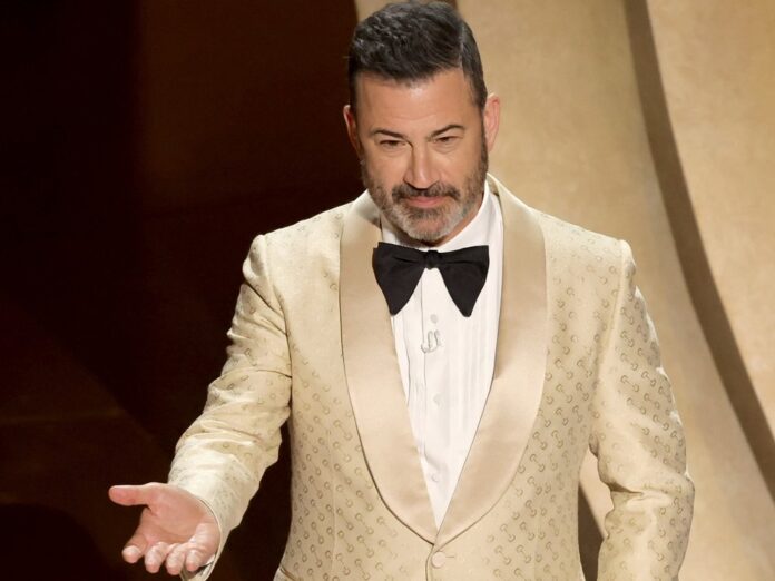 Der ehemalige US-Präsident Donald Trump lieferte Moderator Jimmy Kimmel eine willkommene Steilvorlage.
