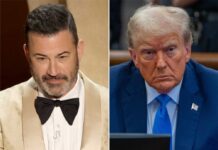 Jimmy Kimmel (l.) kontert erneut gegen Donald Trump.