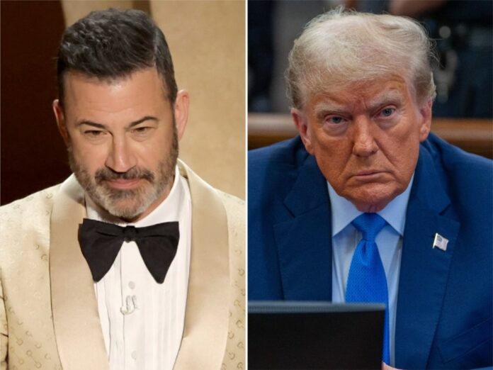 Jimmy Kimmel (l.) kontert erneut gegen Donald Trump.