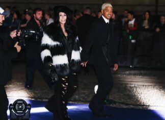 Stylisches Paar: Cher und Alexander Edwards in Mailand.