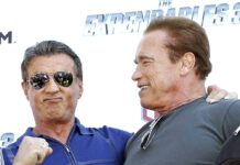 Ziemlich beste Muskel-Freunde: Arnold Schwarzenegger (r.) und Sylvester Stallone.