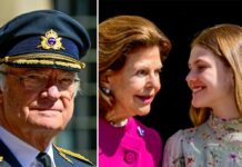 Bei der Geburtstagsfeier von König Carl Gustaf war zu sehen