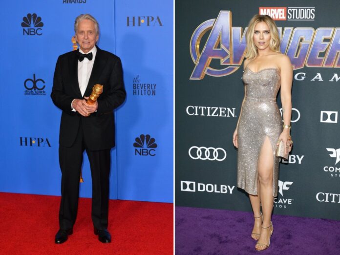 Überraschung für Michael Douglas und Scarlett Johansson: Sie sind miteinander verwandt.