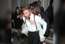 Um 2:30 Uhr in der Nacht trug David Beckham seine Victoria nach Hause.