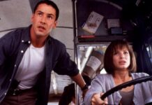 Keanu Reeves und Sandra Bullock spielten 1994 in "Speed".